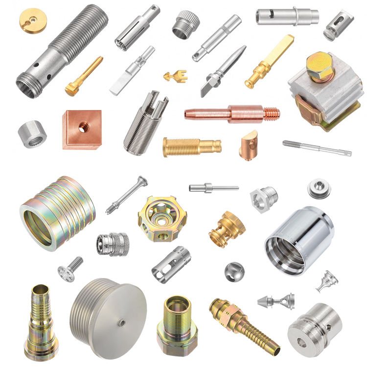 CNC turned parts in stainless steel, aluminium and brass